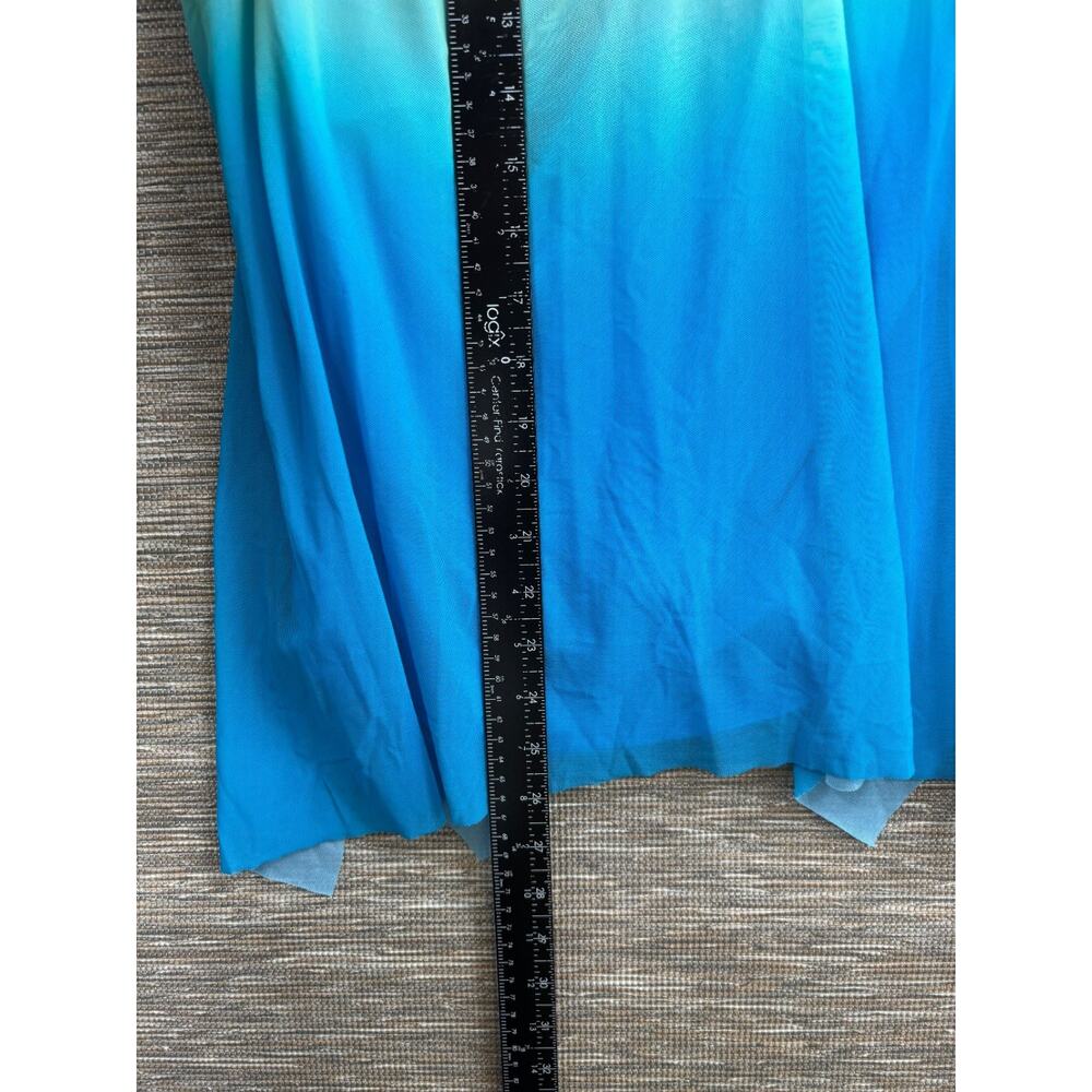 Coco Reef Bra Sized Ombre Blue & Green Flowy Tankini Swim Top Size 34D - Picture 7 of 8